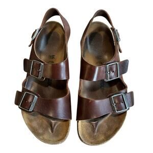Birkenstock Milano Leather Sandals Men’s Brown Hippie Casual Size EU 44